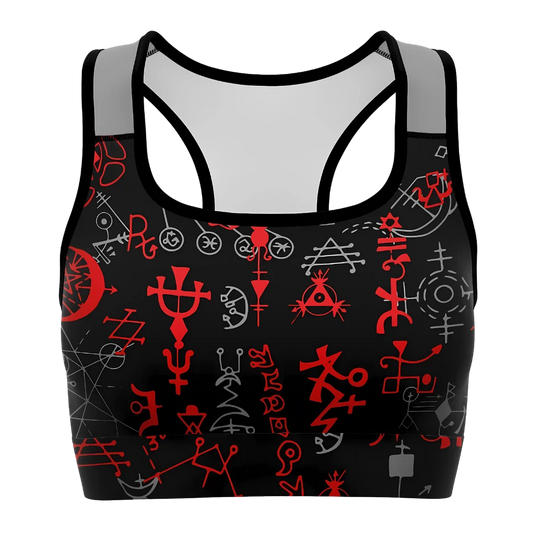 AWAKEN MYSTICAL ENERGY WITH ESOTERIC OCCULT SPORTS BRA!