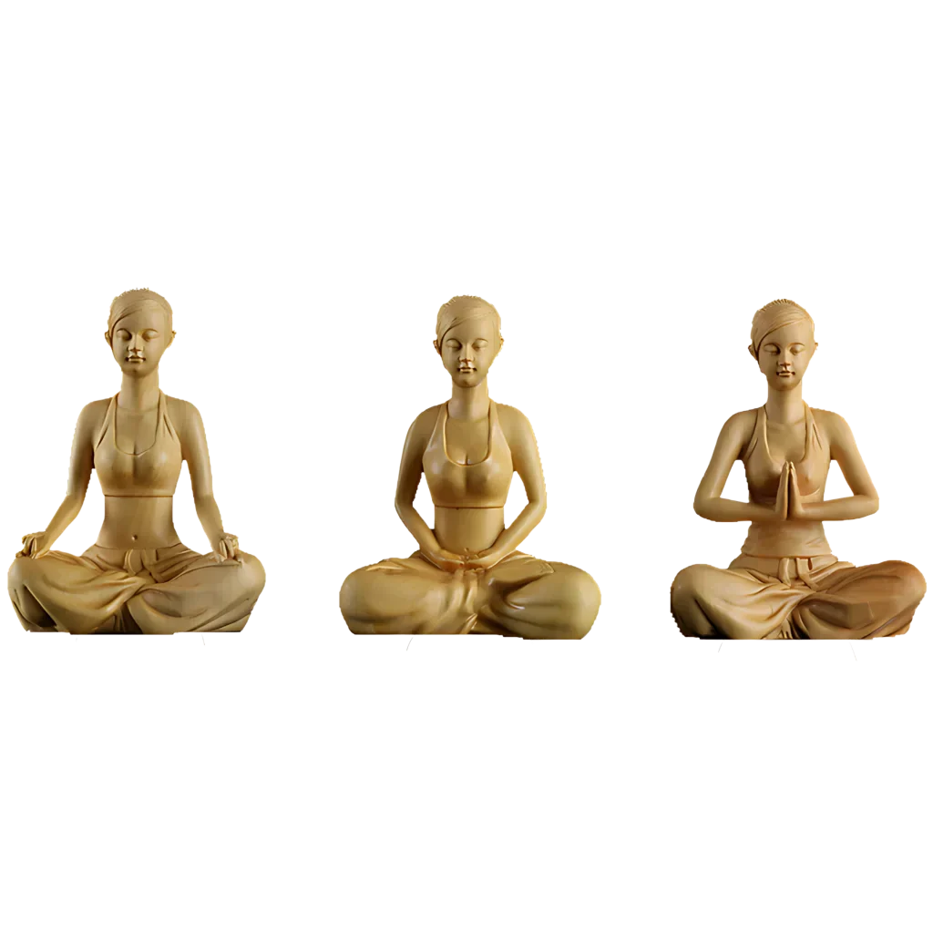 EXQUISITE BOXWOOD YOGA FIGURINES FOR MODERN SPACES - yoga