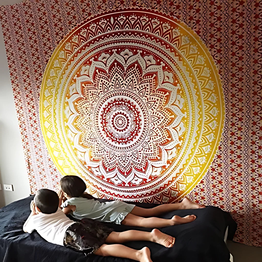 EXQUISITE INDIAN MANDALA BOHO WALL TAPESTRY - Style D