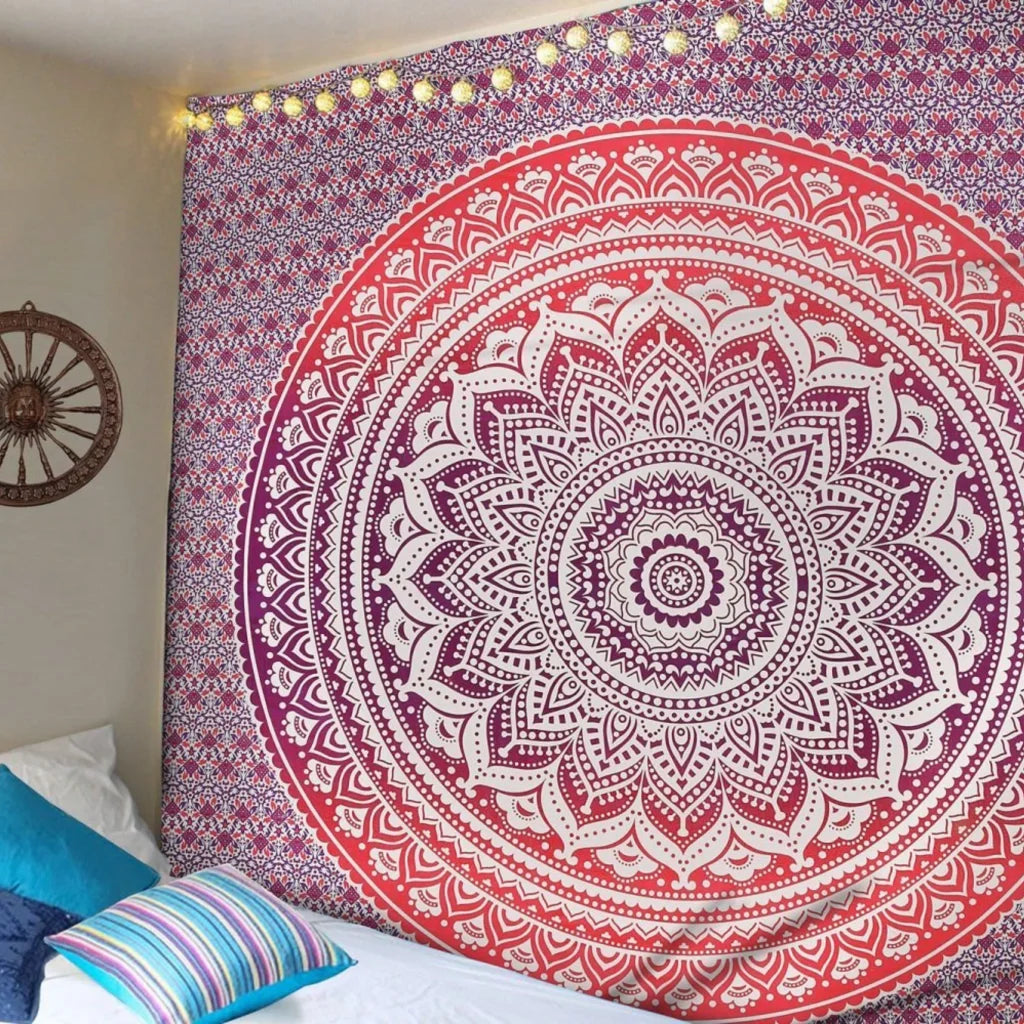 EXQUISITE INDIAN MANDALA BOHO WALL TAPESTRY - Style E