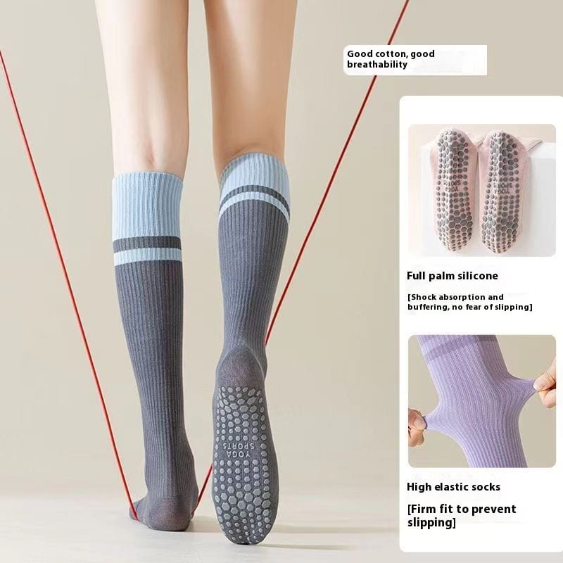 CALF-LENGTH ANTI SLIP YOGA SOCKS FOR WOMEN