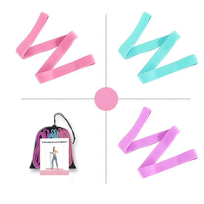 Fabric Resistance Band Set For Yoga And Toning - Candy - Yoga Resistance Band