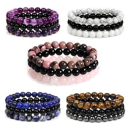 FASHION YOGA BEAD BRACELETS STACKABLE SET FOR WOMEN - Bracelet