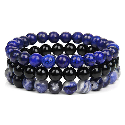 FASHION YOGA BEAD BRACELETS STACKABLE SET FOR WOMEN - C - Bracelet