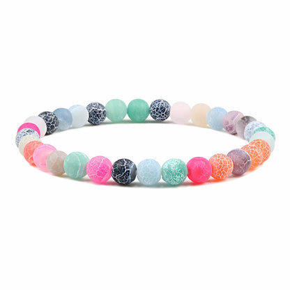 FROSTED GEMSTONE BEAD BRACELET FOR BALANCE & ENERGY - Color - Bracelet