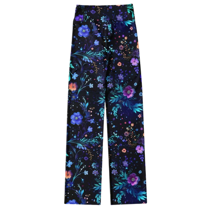 GALACTIC FLORAL YOGA FLARE LEGGINGS - COSMIC SPIRIT - Flare