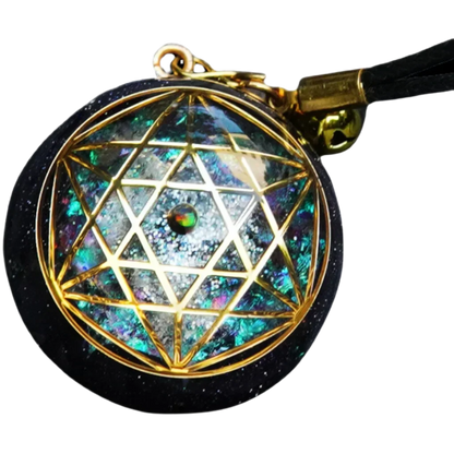 GEOMETRIC OM CRYSTAL BOHO NECKLACE FOR SPIRITUAL GROWTH - Necklace