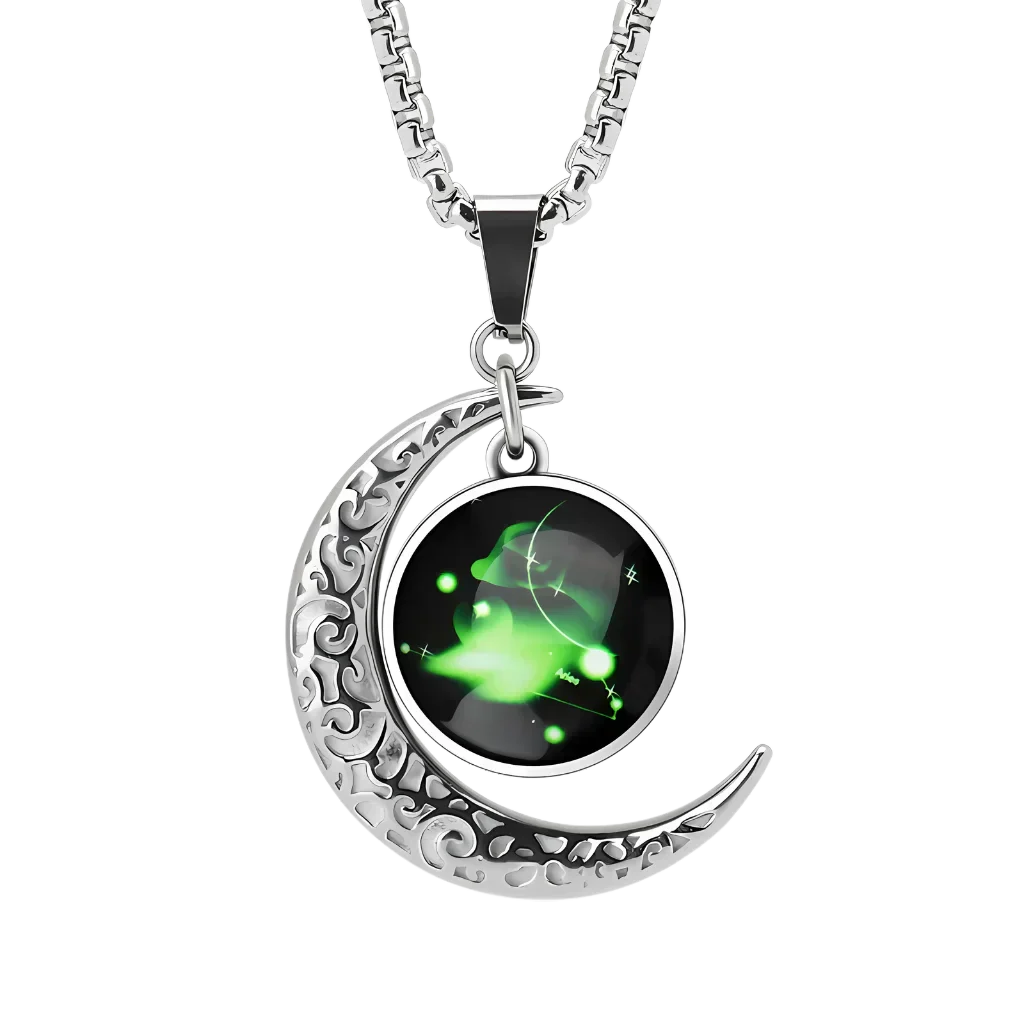 GLOWING ZODIAC NECKLACE WITH PENDANT FOR MEN & WOMEN - Necklace