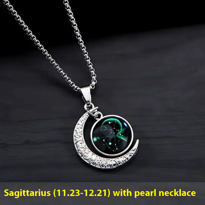 GLOWING ZODIAC NECKLACE WITH PENDANT FOR MEN & WOMEN - The Archer - Necklace