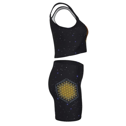 GOLDEN MANDALA YOGA OUTFIT SET FOR WOMEN - SACRED