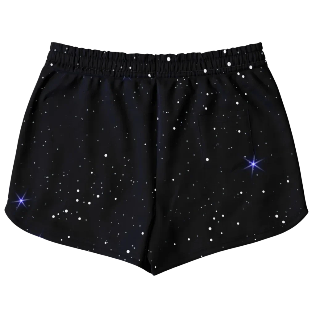 GOLDEN STAR OF DAVID MYSTICAL LOOSE YOGA SHORTS FOR WOMEN