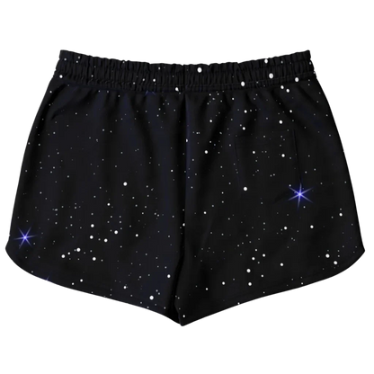 GOLDEN STAR OF DAVID MYSTICAL LOOSE YOGA SHORTS FOR WOMEN