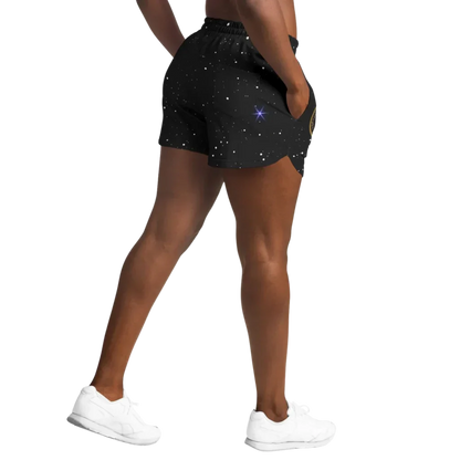 GOLDEN STAR OF DAVID MYSTICAL LOOSE YOGA SHORTS FOR WOMEN