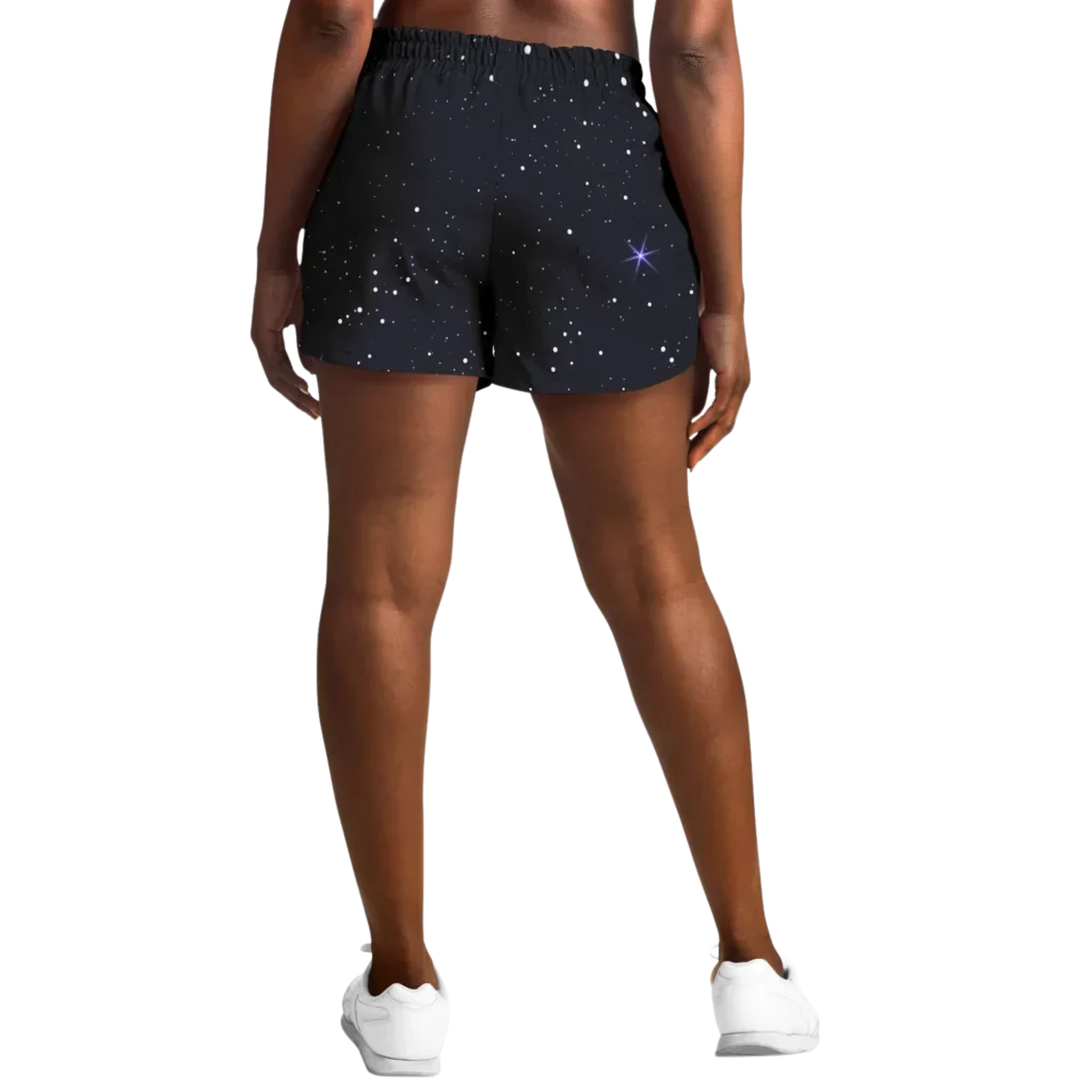 GOLDEN STAR OF DAVID MYSTICAL LOOSE YOGA SHORTS FOR WOMEN