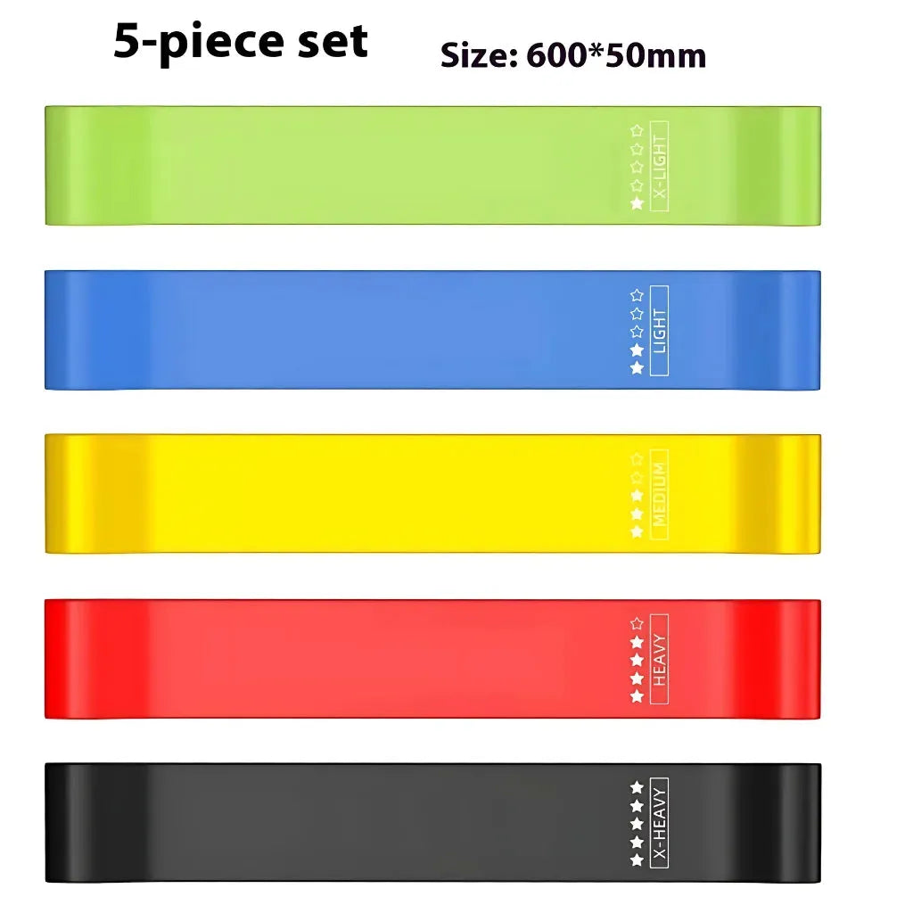Gradient Strength Bands For Yoga And Full-Body Flow - Color 5PCs 600x50mm