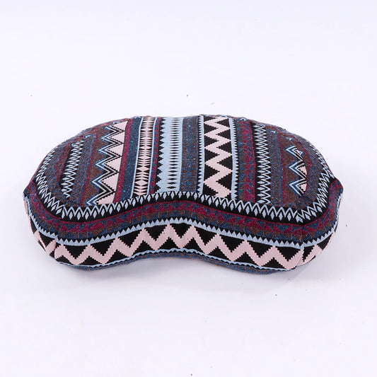 HALF-MOON & ROUND MEDITATION CUSHION FOR COMFORT & SUPPORT