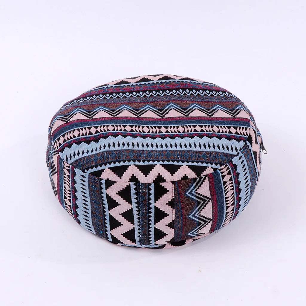 HALF-MOON & ROUND MEDITATION CUSHION FOR COMFORT & SUPPORT