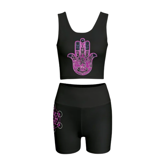 Hamsa Energy 2 Piece Workout Sets Women - S