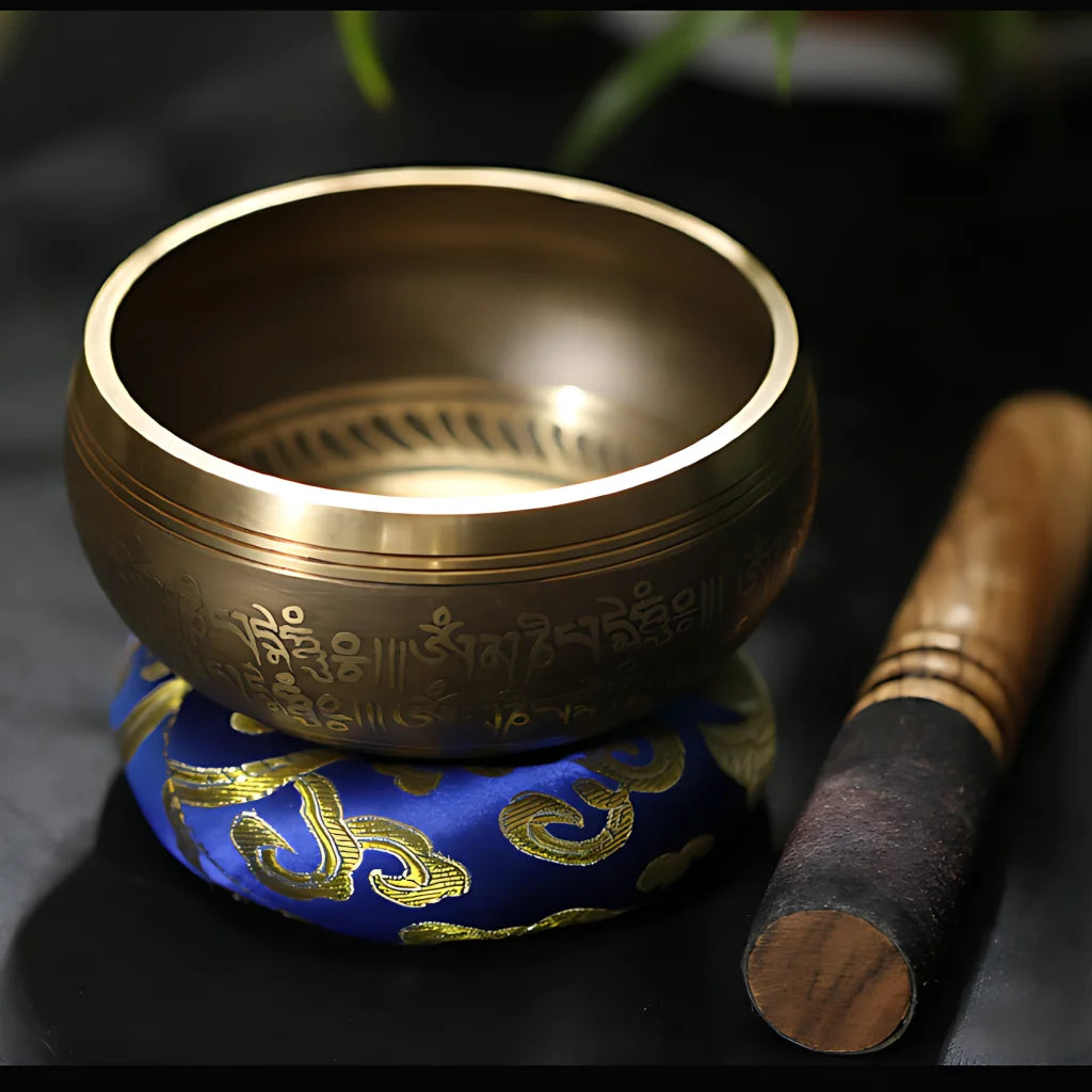 HANDMADE BUDDHIST SINGING BOWL FOR SOUND HEALING - sound bowl