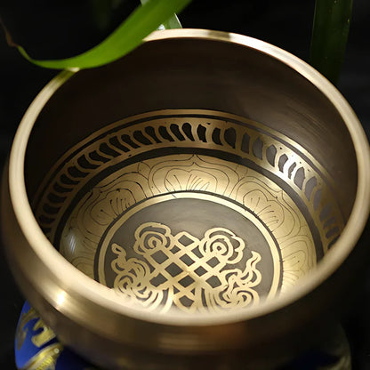 HANDMADE BUDDHIST SINGING BOWL FOR SOUND HEALING - sound bowl