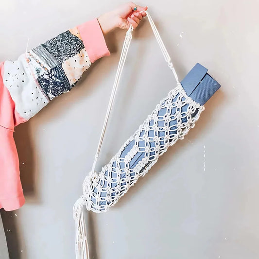 Handwoven Yoga Backpack With Mat Holder