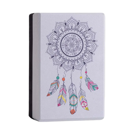 HIGH-DENSITY BOHO YOGA BLOCKS - 23x15x7.6cm / YB_White