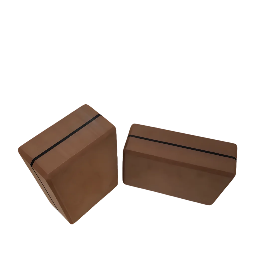 HIGH-DENSITY EVA CORK YOGA BLOCK - Coffee - yoga block