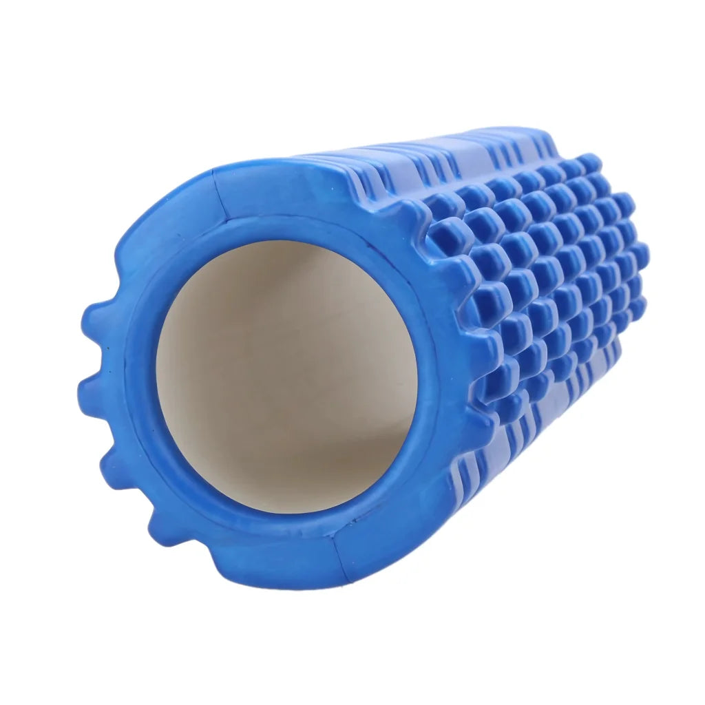 HOLLOW YOGA FOAM ROLLER FOR STRETCHING & MUSCLE RELIEF - Blue - yoga roller