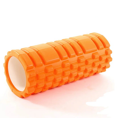 HOLLOW YOGA FOAM ROLLER FOR STRETCHING & MUSCLE RELIEF - Orange - yoga roller