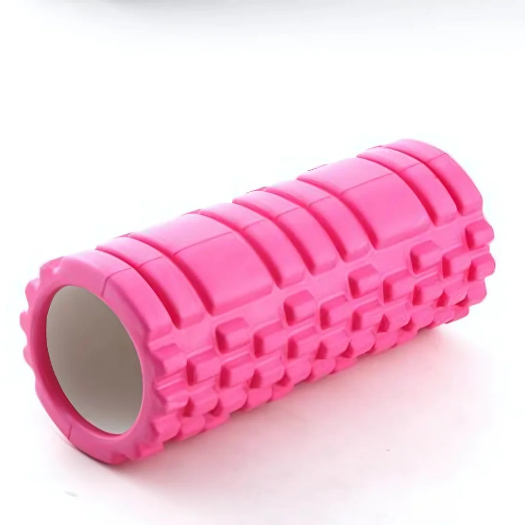 HOLLOW YOGA FOAM ROLLER FOR STRETCHING & MUSCLE RELIEF - Pink - yoga roller