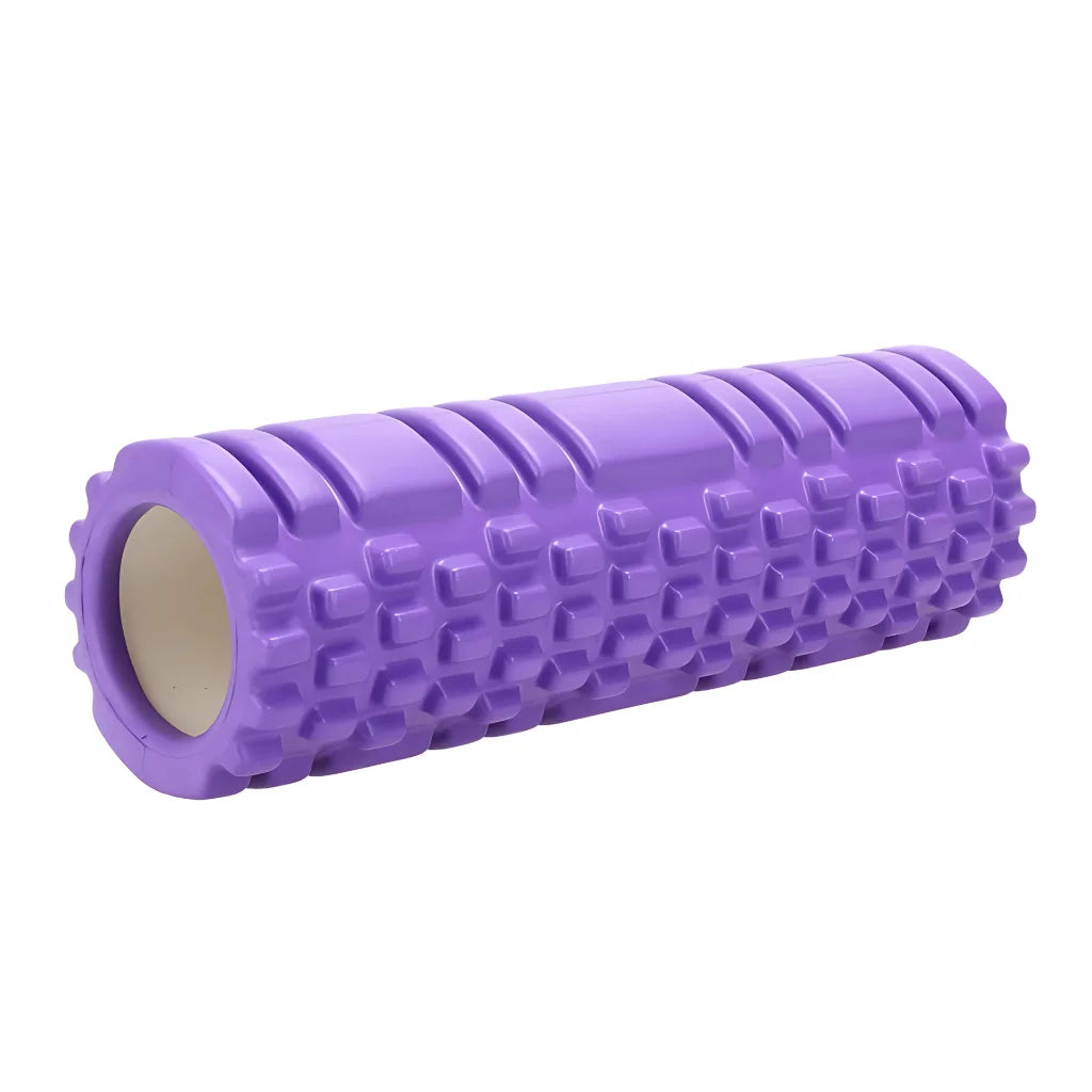 HOLLOW YOGA FOAM ROLLER FOR STRETCHING & MUSCLE RELIEF - Puple - yoga roller