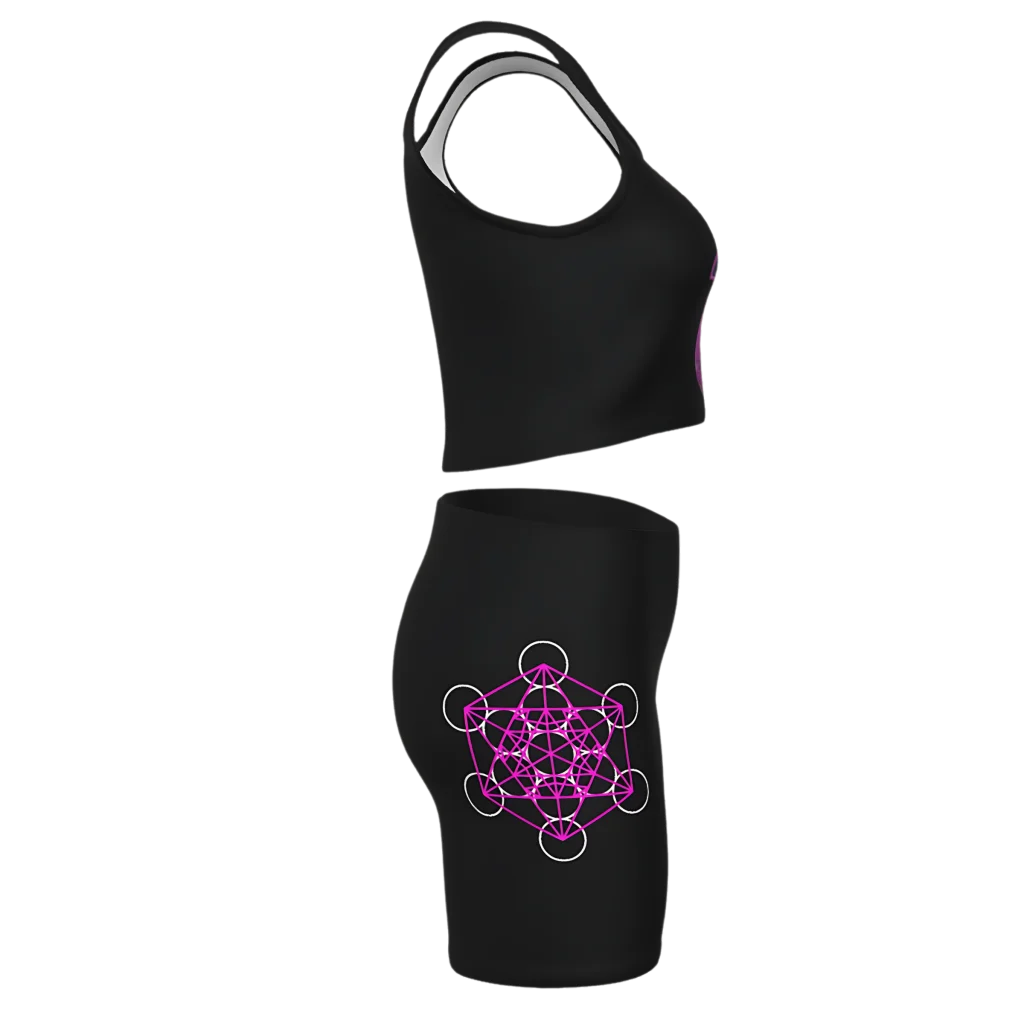 INTRICATE HAMSA HAND YOGA OUTFIT SET - yoga outfit set