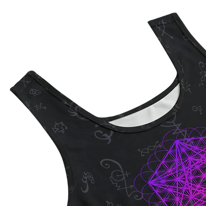 INTRICATE METATRON’S CUBE MATCHING YOGA SET FOR WOMEN - yoga outfit set