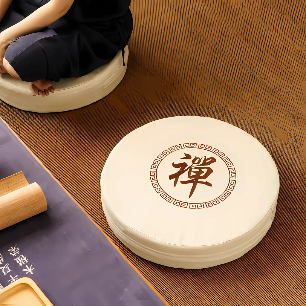 JAPANESE-INSPIRED ROUND MEDITATION SEAT FOR MINDFUL PRACTICE - meditation seat