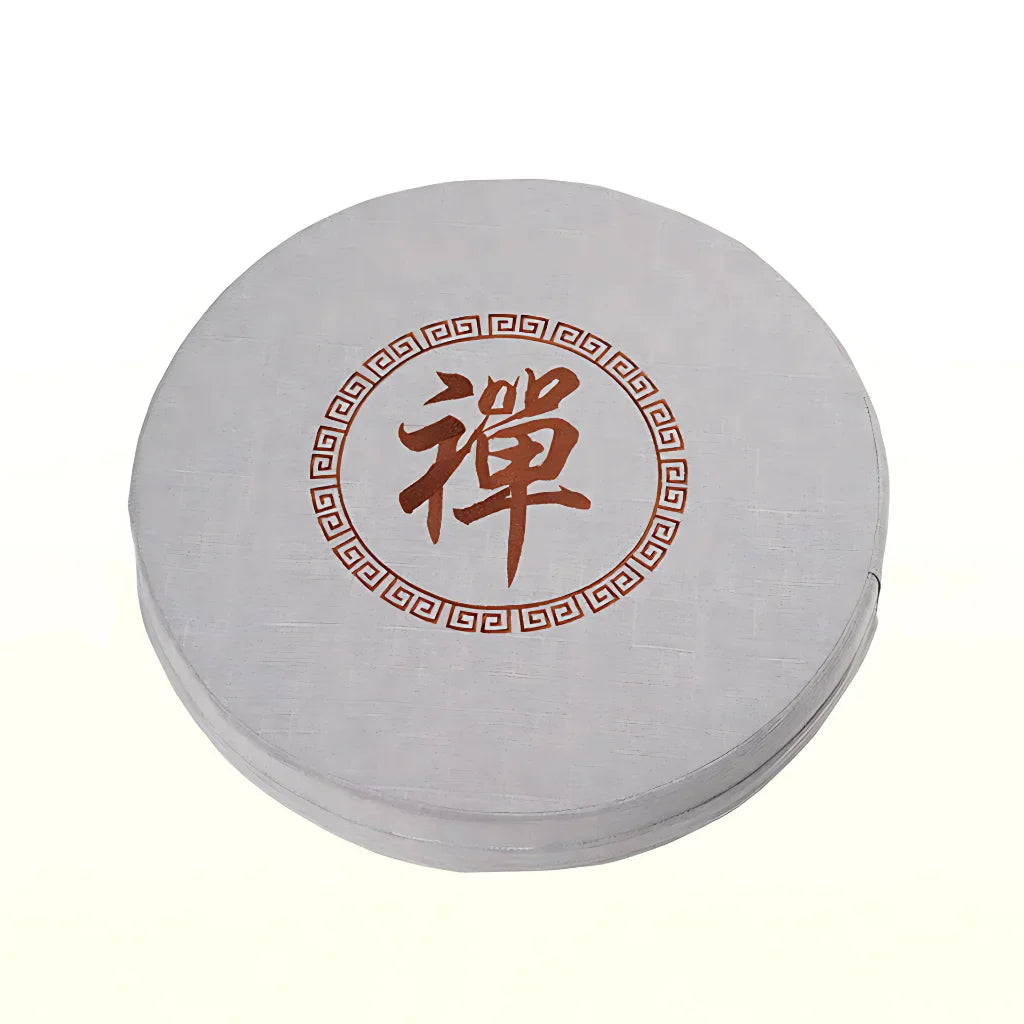 JAPANESE-INSPIRED ROUND MEDITATION SEAT FOR MINDFUL PRACTICE - Grey / 40x10cm - meditation seat