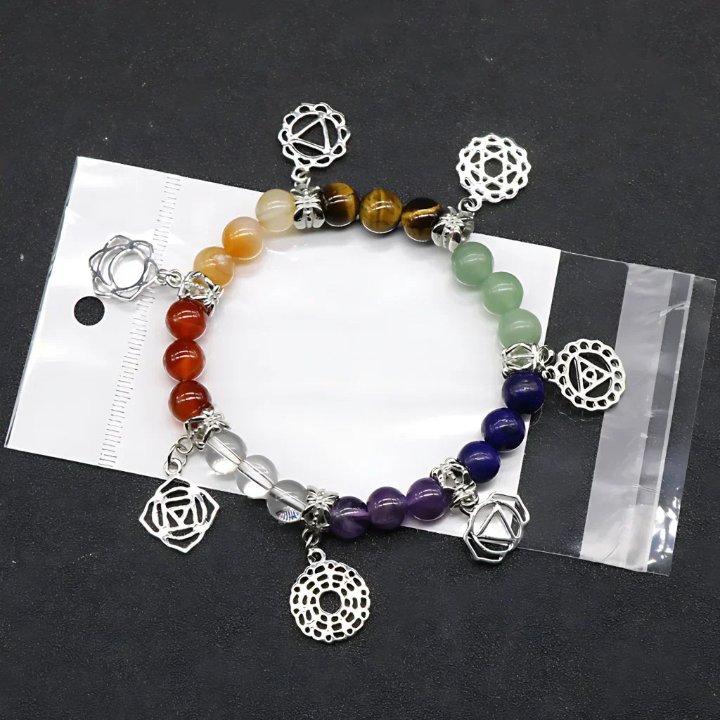 LIMITED EDITION HEALING CHAKRA BRACELET WITH GEMSTONES - Style A - Bracelet