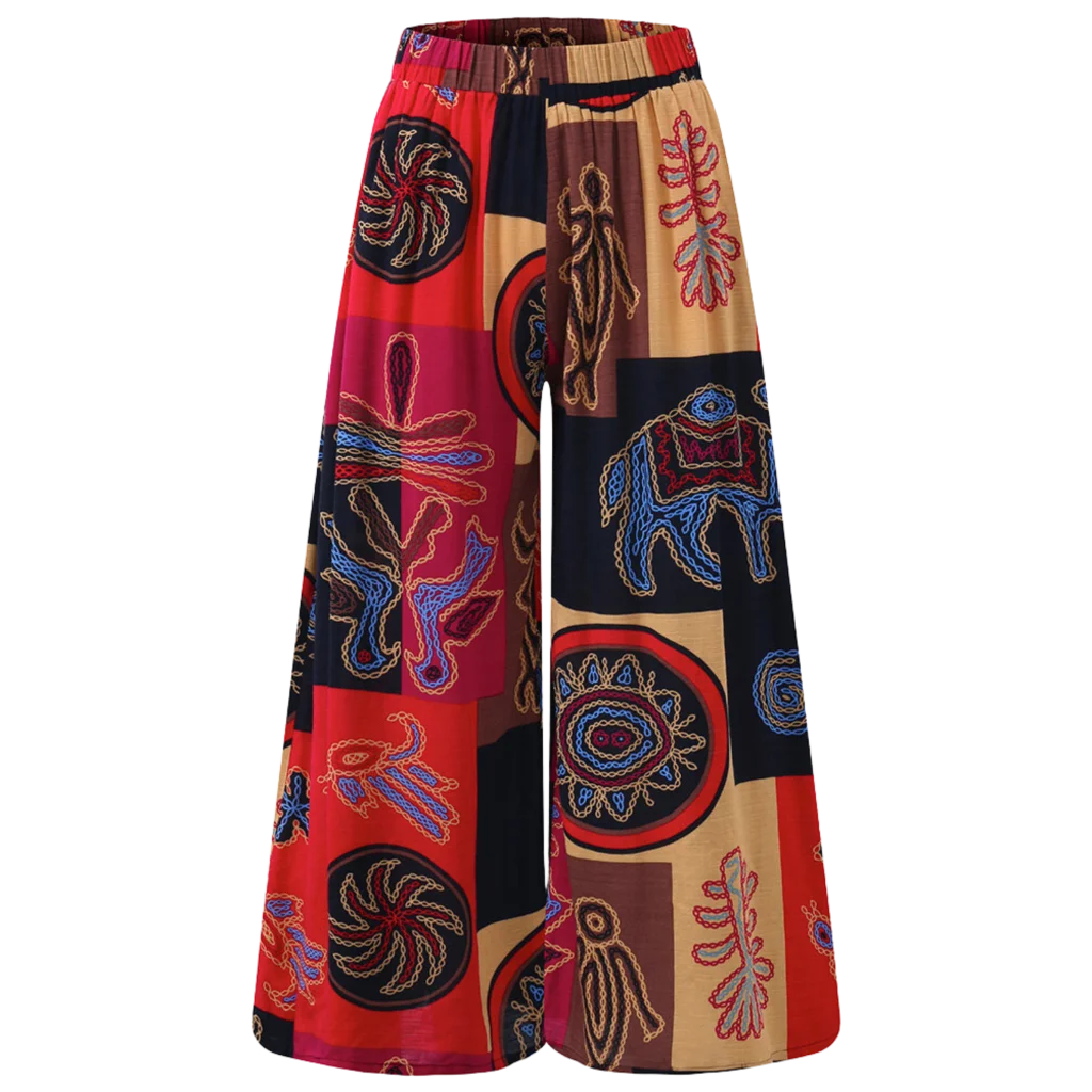 LOOSE PRINTED BUDDHA YOGA TROUSERS - Women Buddha Pants