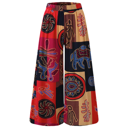 LOOSE PRINTED BUDDHA YOGA TROUSERS - Women Buddha Pants