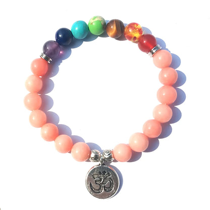 LOTUS AGATE BEAD BRACELET FOR SPIRITUAL BALANCE - Bracelet