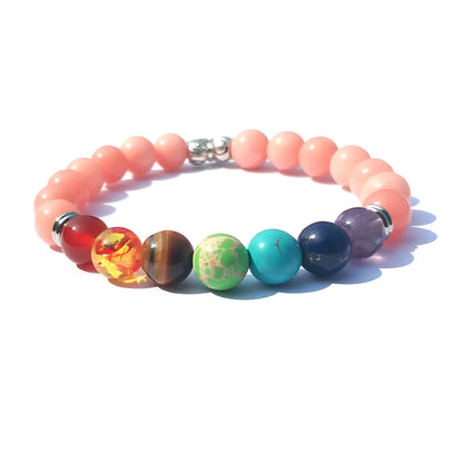 LOTUS AGATE BEAD BRACELET FOR SPIRITUAL BALANCE - Bracelet