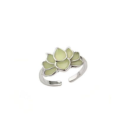 LUMINOUS LOTUS BOHEMIAN JEWELRY RINGS IN ADJUSTABLE DESIGN - Boho ring