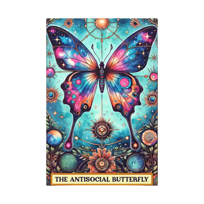 MAGIC CELESTIAL BUTTERFLY TAROT YOGA ART CANVAS WALL DECOR - Canvas wall art