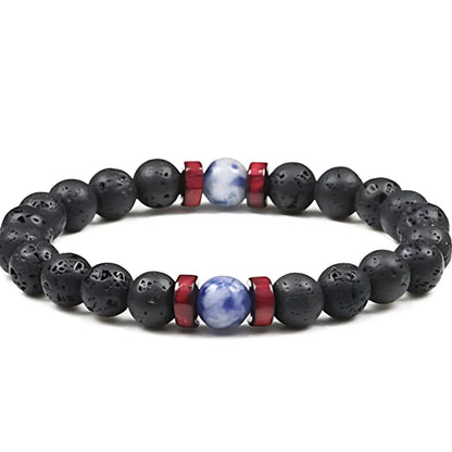 Matte Black Lava Stone Bracelet For Everyday Balance - Style