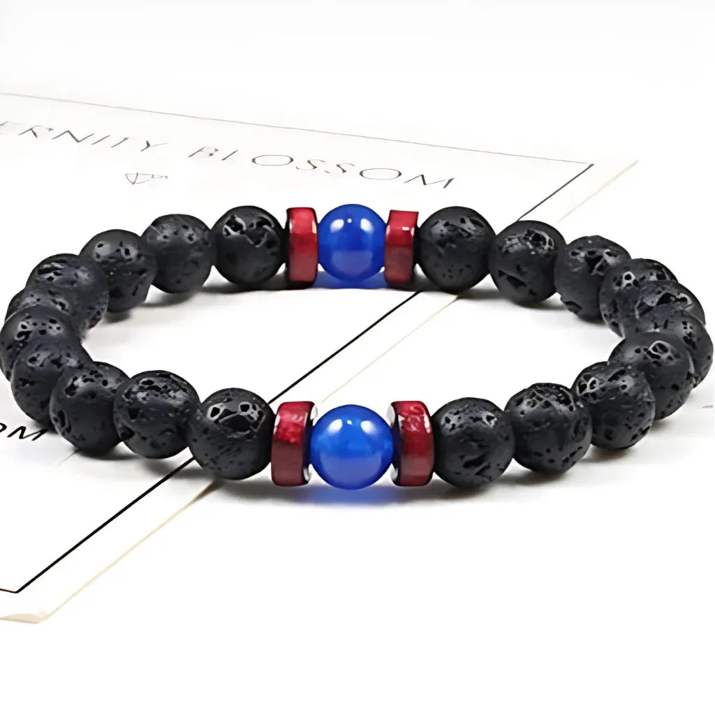 Matte Black Lava Stone Bracelet For Everyday Balance - Style D