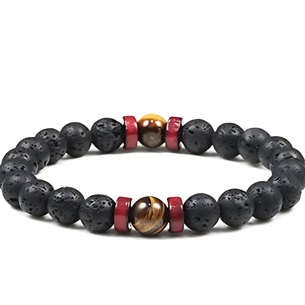 Matte Black Lava Stone Bracelet For Everyday Balance - Style E