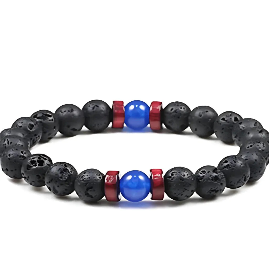 Matte Black Lava Stone Bracelet For Everyday Balance - Style F