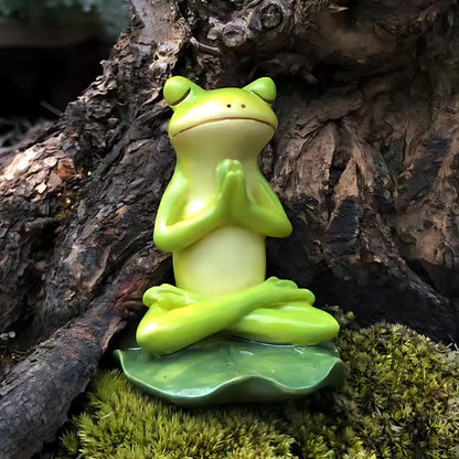 MEDITATION BUNNY AND FROG YOGA STATUES FOR SERENE DÉCOR - yoga statue