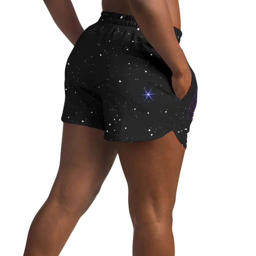 METATRON’S CUBE SACRED GEOMETRY LOOSE YOGA SHORTS