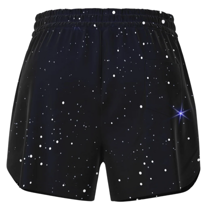 METATRON’S CUBE SACRED GEOMETRY YOGA SHORTS FOR WOMEN!