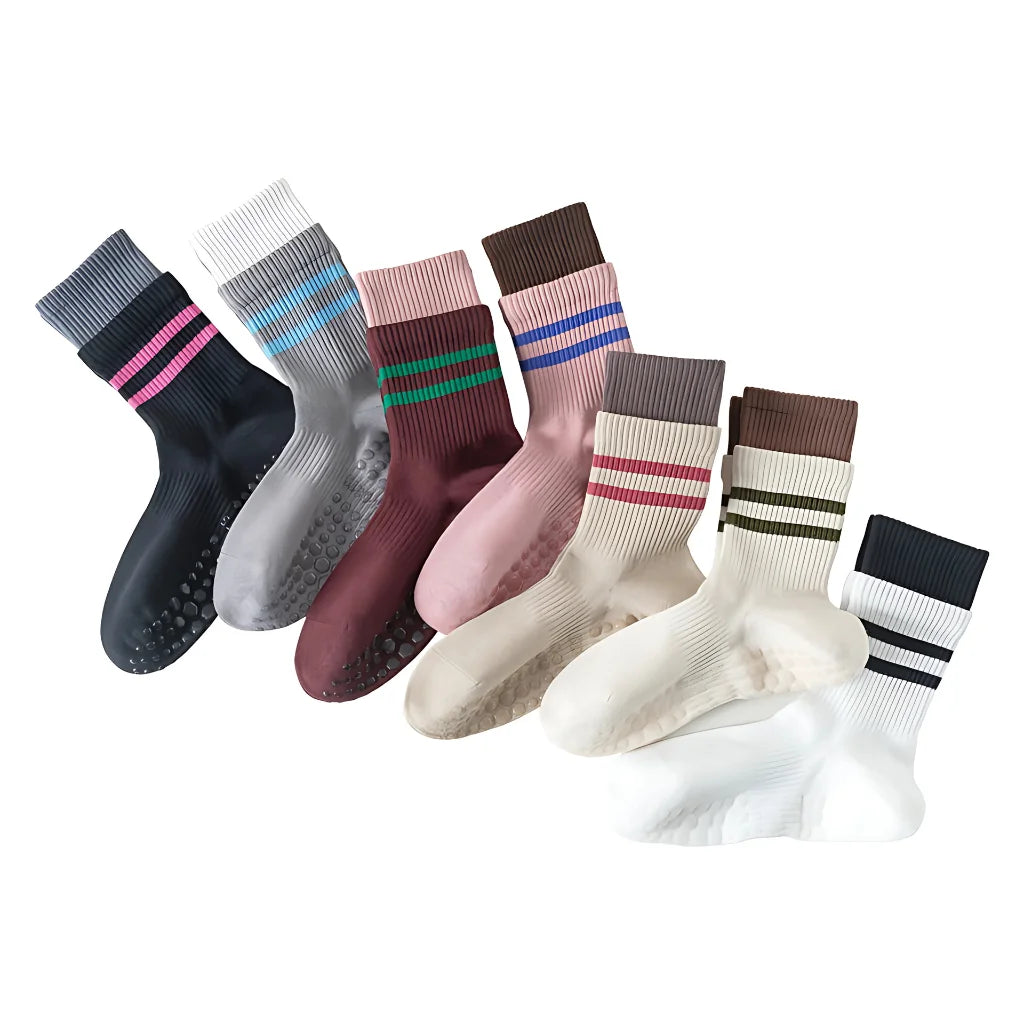 MID-CALF NON SLIP YOGA SOCKS FOR WOMEN - Yoga Socks